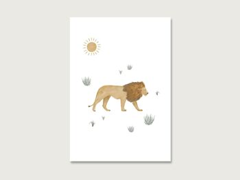 Carte postale "Lion" 1