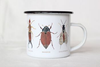 Mug émaillé Insectes | coléoptère | naturel | Aquarelle | aquarelle | Illustration | Tasse | hanneton | bousier | fourmi 4