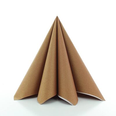 Einweg Serviette Bronze aus Linclass® Airlaid 40 x 40 cm, 12 Stück