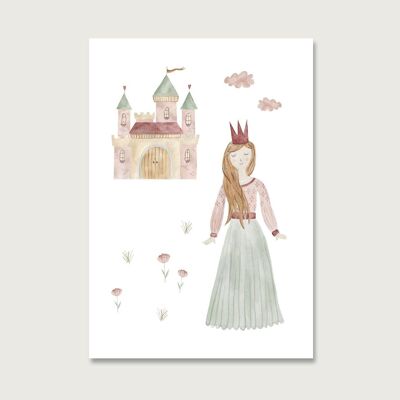 Postkarte "Prinzessin"