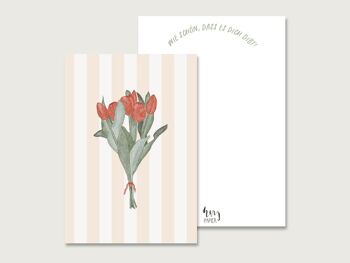 Carte postale "Tulipes" | aquarelle 3