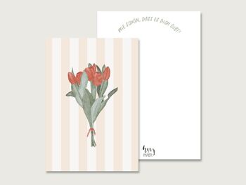 Carte postale "Tulipes" | aquarelle 4