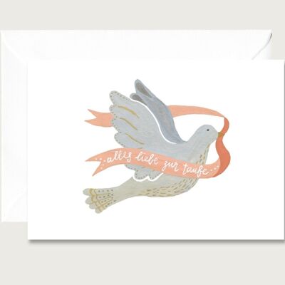Christening card "Dove"