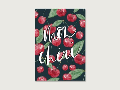 Postkarte "Mon Cheri"