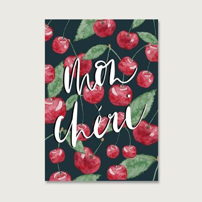 Postcard "Mon Cheri"