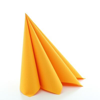 Servilletas desechables curry/naranja de Linclass® Airlaid 40 x 40 cm, 12 piezas