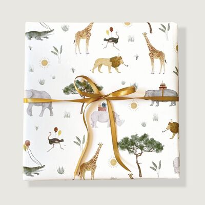 "Safari" wrapping paper