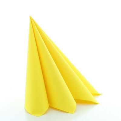 Einweg Serviette Gelb aus Linclass® Airlaid 40 x 40 cm, 12 Stück
