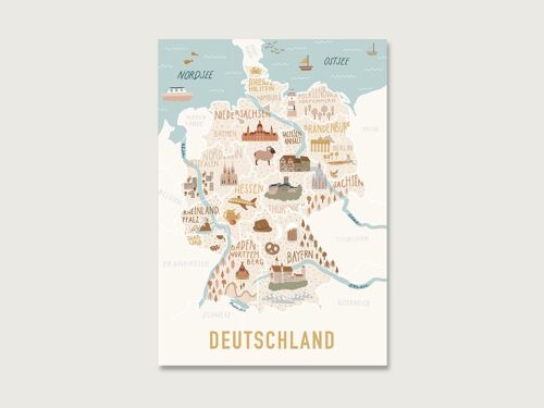 Postkarte "Deutschland"