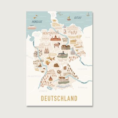 Postkarte "Deutschland"