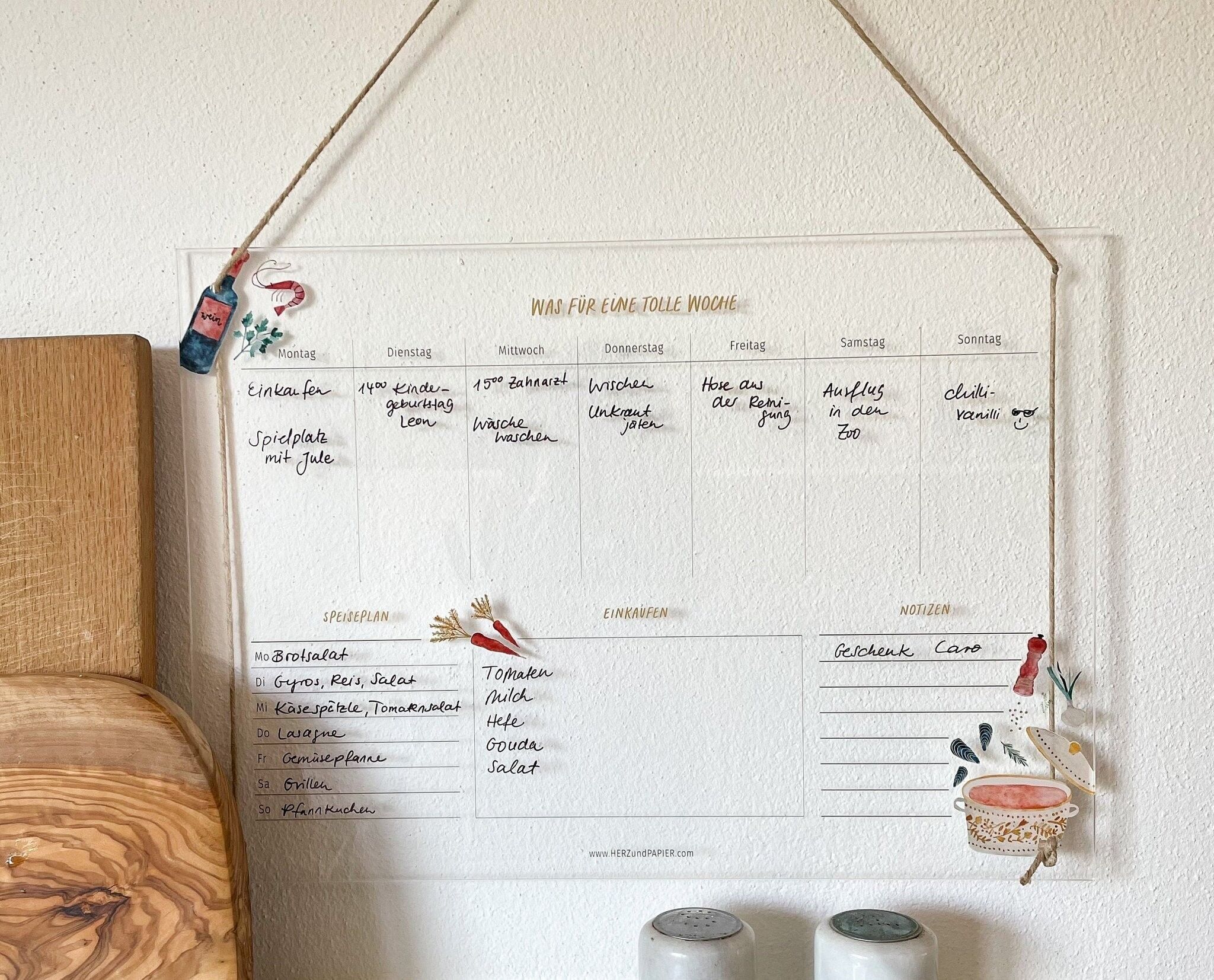 Agenda settimanale "Cucina" A4