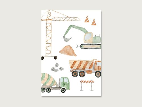 Postkarte "Baustelle"