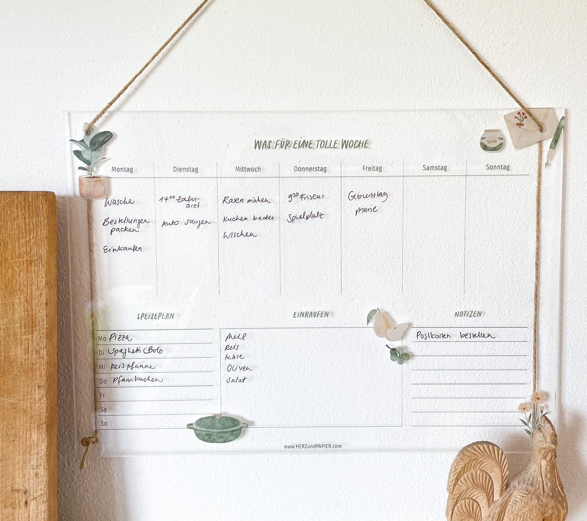 Agenda settimanale "Verde" A4