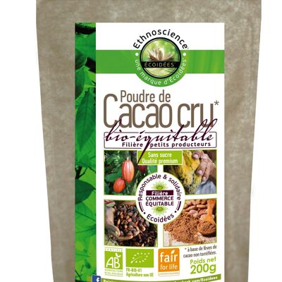 Poudre de cacao cru BIO & EQUITABLE (sans sucre)