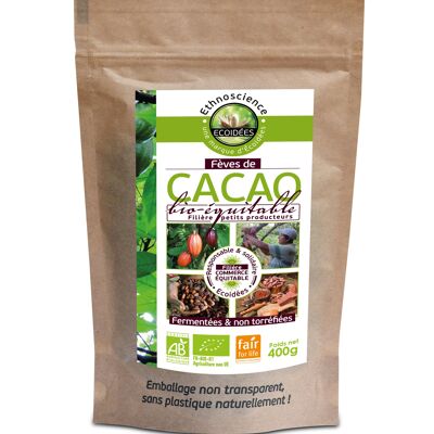 Organic & Fair Trade Whole Raw Cocoa Beans-400