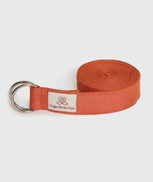 BIOBELT 250 Apricot - Sangle de yoga en coton biologique