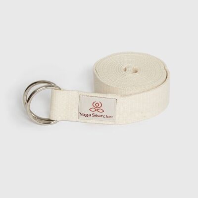 BIOBELT 250 Cream - Organic Cotton Yoga Strap