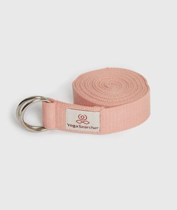 BIOBELT 250 Peach - Sangle de yoga en coton biologique 1