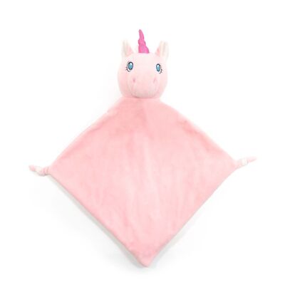 Doudou Licorne Rose