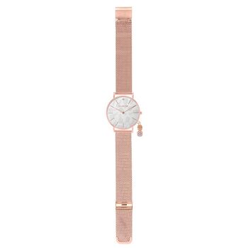 MONTRE-CHARMING - ACIER MESH ROSE DORÉ /  ROSE | BCL10224-001 3