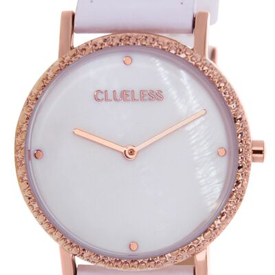 MONTRE-DÉCO - ACIER MESH ROSE / BLANC | BCL10472-301