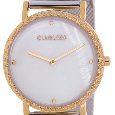 MONTRE-DÉCO - ACIER MESH DORE / ARGENTÉ | BCL10474-302