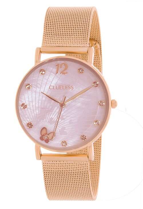 MONTRE-DECO -ACIER MESH ROSE/ROSE |BCL10614-812