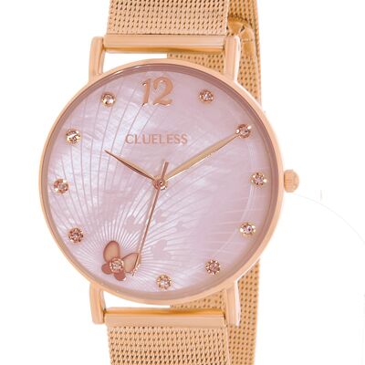 MONTRE-DECO -ACIER MESH ROSE/ROSE |BCL10614-812