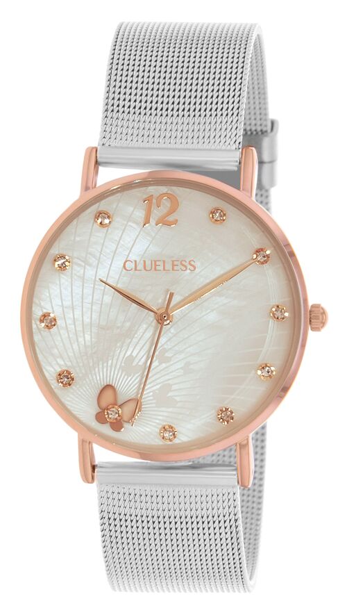 MONTRE-DECO -ACIER MESH ROSE/ARGENTE |BCL10614-301