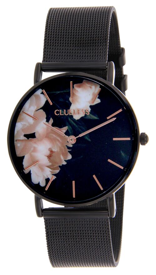 MONTRE-DECO -ACIER MESH Noir/Noir |BCL10684-903