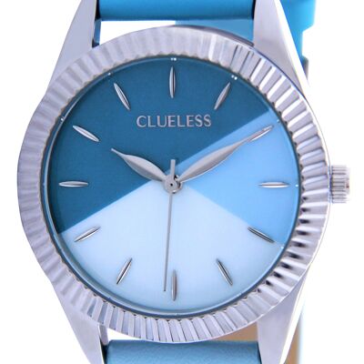 MONTRE-Colorfull -Coffrets Cuir Acier bleu gris / ARGENTE|BCL10750-006