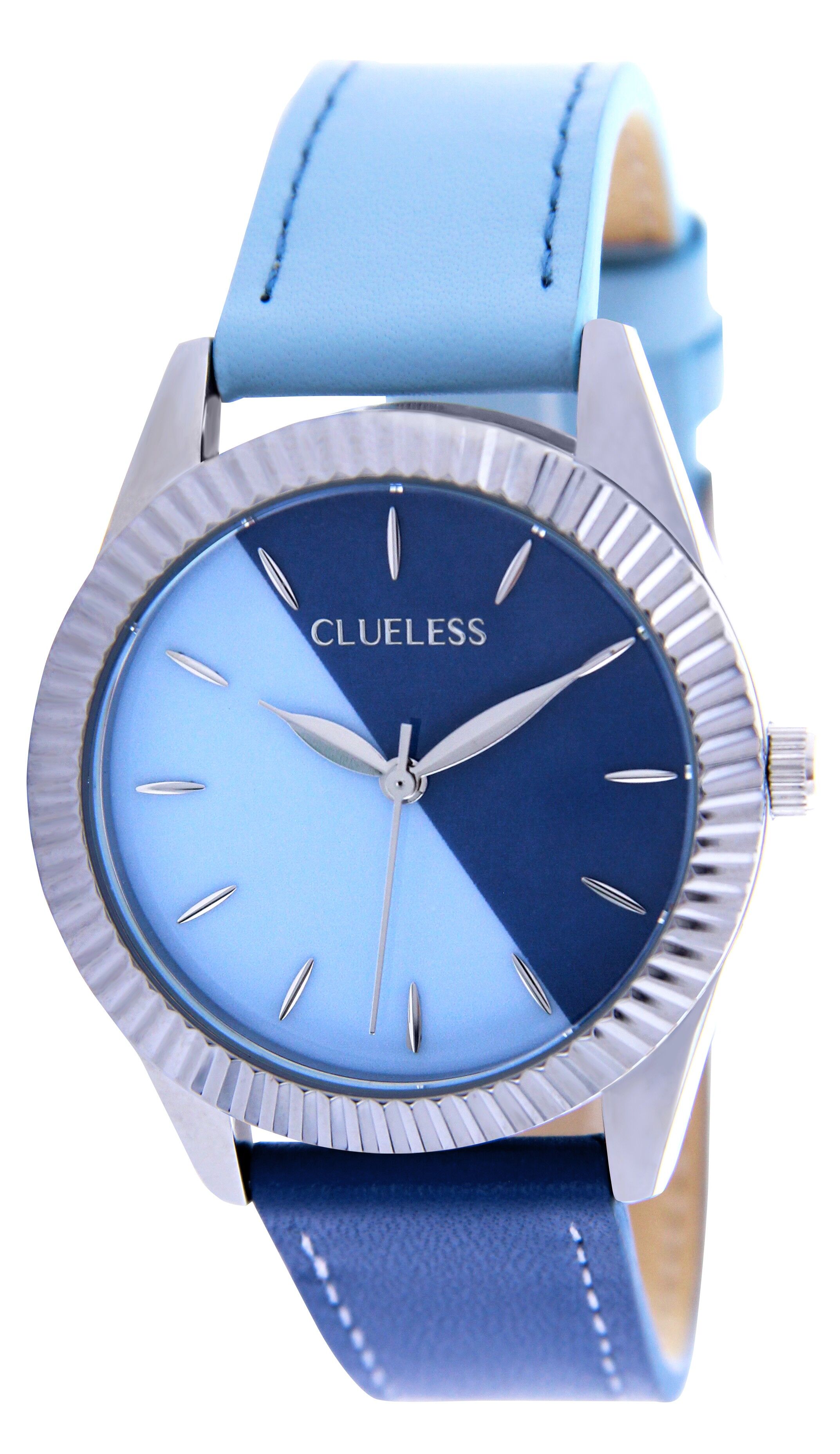 Buy wholesale WATCH Colorfull Cases Leather Steel blue gray ss