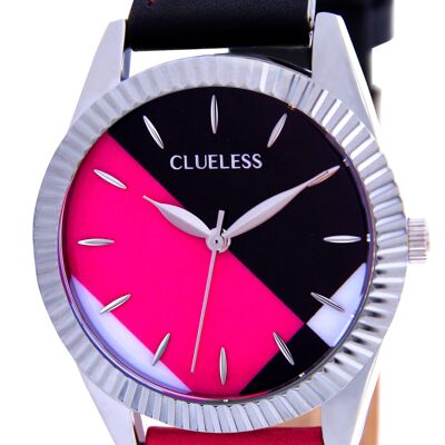 MONTRE-Colorfull -Coffrets Cuir Acier rose noir / ROSE DORE|BCL10750-009