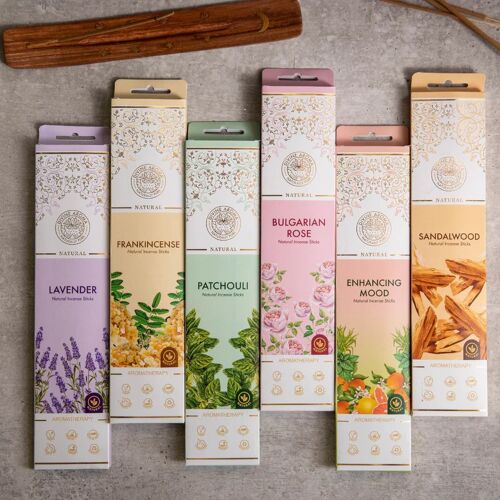 AYURVEDA AROMATHERAPY INCENSE STICKS ( PATCHOULI )