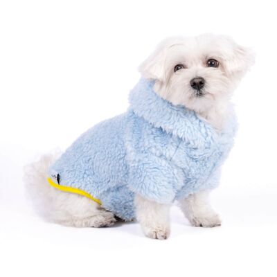 Manteau réversible pour chien Groc Groc Vivian bleu ciel - XS