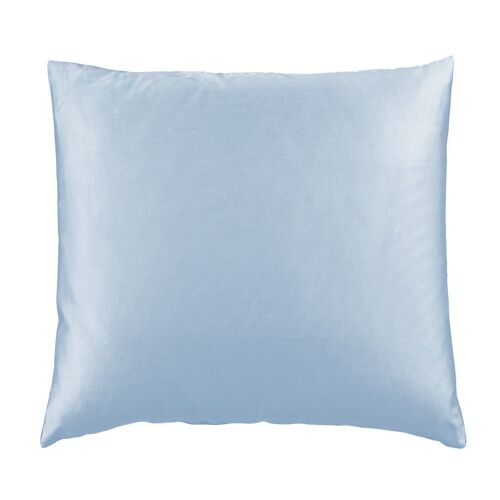 Pillow, Cotton Satin, Light Blue