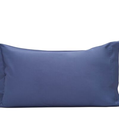 Set Of 2 Pillowcases, Cotton Satin, Blue