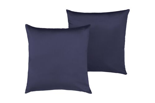 Pillow, Cotton Satin, Navy Blue