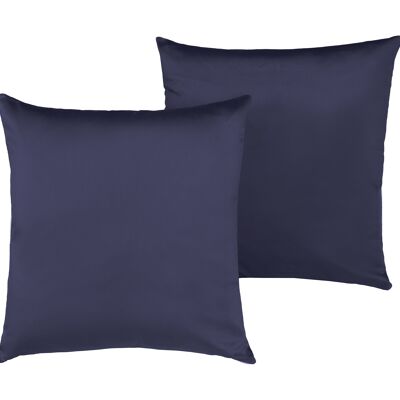 Pillow, Cotton Satin, Navy Blue