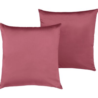 Oreiller, Satin de Coton, Framboise