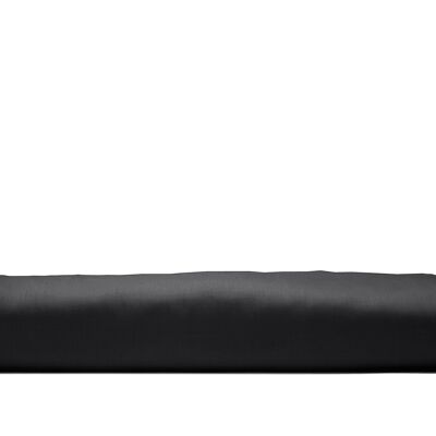 Fitted Sheet, Cotton Satin, Black