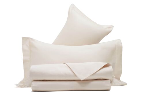 Sheets Set, Cotton Satin, Cream