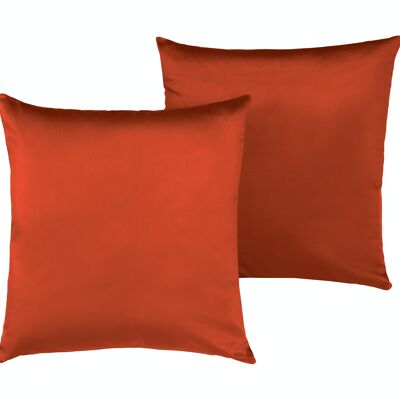 Pillow, Cotton Satin, Brik Red