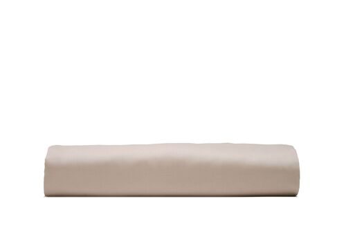 Fitted Sheet, Cotton Satin, Sand