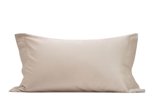 Set Of 2 Pillowcases, Cotton Satin, Sand