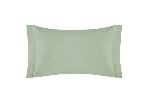 Set Of 2 Pillowcases, Cotton Satin, Lake Green