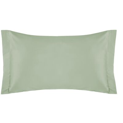 Set Of 2 Pillowcases, Cotton Satin, Lake Green
