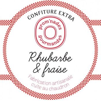 Confiture Rhubarbe de Haute Savoie et Fraise de France 2