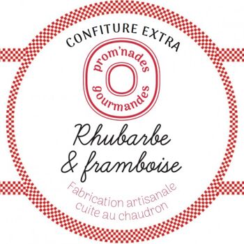 Confiture Rhubarbe de Haute Savoie et framboise de France 2