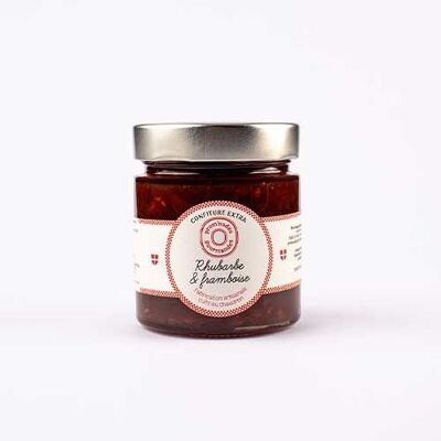 Confiture Rhubarbe de Haute Savoie et framboise de France